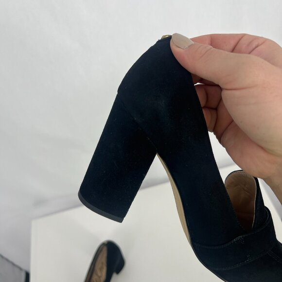 Sam Edelman Black Heels with Gold Accent - Picture 10 of 11